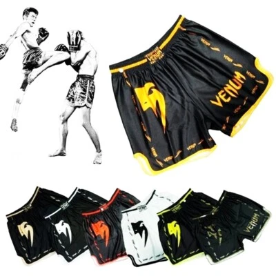 MMA Muay Thailand Shorts Men's Thai Mixed Martial Arts Boxing Shorts - Image 1 of 4