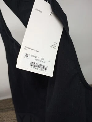 DKNY Seamless Litewear M Rib Crop High-Neck Bralette B7P NWT - Image 1 of 4