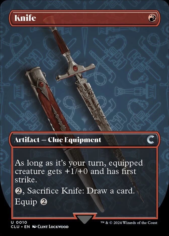 Magic the Gathering (mtg): CLU: Knife - Full Art - Image 1 of 1