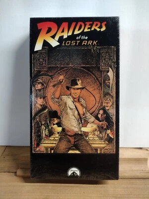 Raiders of the Lost Ark 1981 SEALED VHS #1376 w/ Paramount Home Video Watermarks - Image 1 of 4