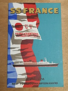 COUPE LONGITUDINALE écorché Paquebot FRANCE par MICHEL LEZLA et PIERRE PARRETON - Picture 1 of 3