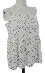 Warehouse Floral Camisole Tank Top Vest Ditsy Peplum Summer Dusk Fashion UK 12 - Picture 1 of 23
