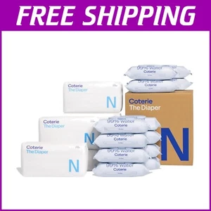Eco-Friendly Baby Diapers + Wipes Kit: 186 Count NB & 672 Plant-Derived Wipes - Picture 1 of 8