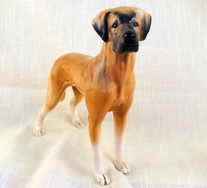 GREAT DANE Porcelain Figurine NEW NEVER SOLD 7.5" tall Has Crazing - Picture 1 of 9