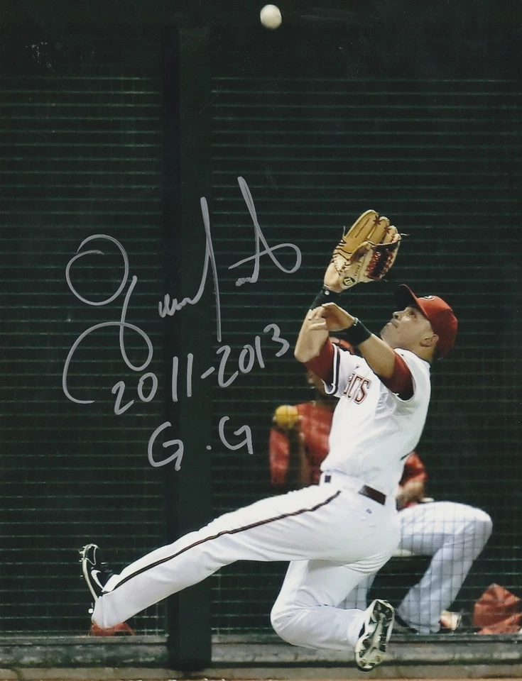 GERARDO PARRA ARIZONA DIAMONDBACKS 2011, 2013 GUANTE DE ORO ACCIÓN FIRMADO 8x10 Foto 1 de 1