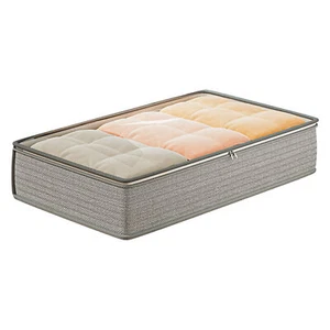 1PC Zippered Under Bed Storage Dust Bag Underbed Clothes Hats Blankets Organizer - Picture 1 of 12