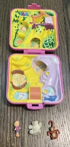 1989 Polly Pocket Vintage Wild Zoo World Bluebird Giocattoli Jungle Compatti - Foto 1 di 7