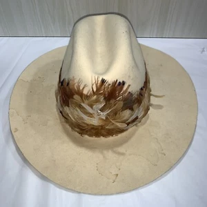 Vintage American Hat Co Maxi Felt Wool Western Cowboy Silver Belly Size 6 7/8 - Picture 1 of 11