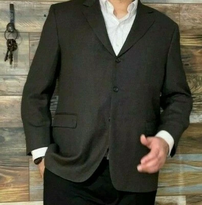 Chaqueta Blazer Deportiva Joseph & Feiss 100% Lana Gris Carbón Cuadros Talla 46R Foto 1 de 4