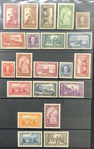 Monaco #YT115-YT134 Mint CV€717.00 Louis II Views [110-130] Cover