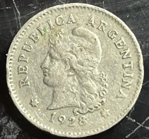 ARGENTINA 1928 10 Centavos - Picture 1 of 2
