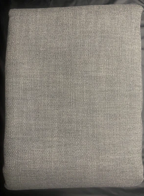 1-Restoration Hardware RH Perennial Textured Linen Weave Panel 50x120 Charcoal - Image 1 of 4