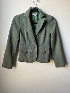 Copper Key Women’s Wool Blend  Tweed Green Blazer Size Small - Picture 1 of 6
