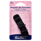 Hemline Magnetic Bra Back Extender Black - Full Range Of Sizes Available!