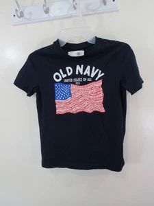 NWT Old Navy Tee Size M 8 Boys Short Sleeve UNITED STATES OF ALL 2022 Flag - Picture 1 of 7