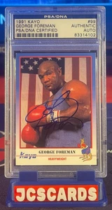 SUPER RARE 1991 Kayo George Foreman #99 Autographed Signed PSA/DNA - Picture 1 of 2