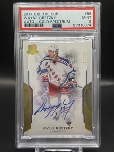 2017-18 UD The Cup Wayne Gretzky Gold Auto /12 PSA 9 #58 Rangers - Bild 1 von 2