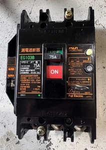 Fuji Electric EG103B 75A Circuit Breaker - Picture 1 of 3