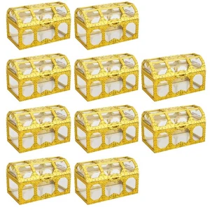 Transparente Schatztruhe Schatztruhe Bonboniere Kindergeburtstag5488 - Bild 1 von 6