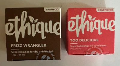 Ethique Shampoo & Conditioner Bar Set – Frizz Wrangler – New FREE SHIPPING! - Image 1 of 4