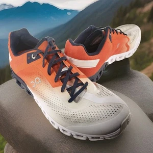 On Cloud Cloudtec Running Shoes Mens Size 11D Orange White Sneakers - Picture 1 of 20