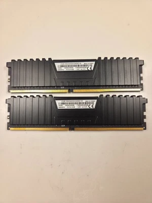Corsair Vengeance LPX 16GB (2x8GB) DDR4 2400MHz RAM Kit – Black – CMK16GX4M2A240 - Image 1 of 2