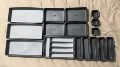 Lote de 16 Compartimentos de Herramientas de Cubiertos MadeSmart Cajón Organizador Bandeja Almacenamiento Foto 1 de 4