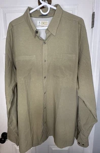 Exofficio BugsAway Tiburon Shirt LS Men’s XXL Tawny Insect Shield 🛡️ UPF 20 - Picture 1 of 12