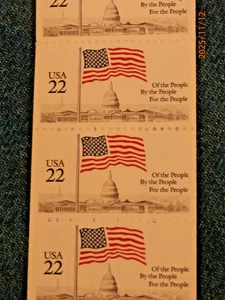 BK-144 BOOKLET FLAG OVER CAPITAL  PO FRESH   #45 - Picture 1 of 4
