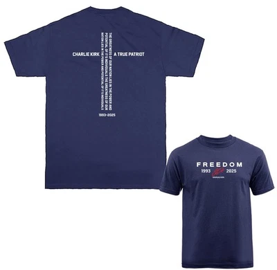 Camiseta Charlie Kirk Freedom True Patriot Memorial Foto 1 de 2