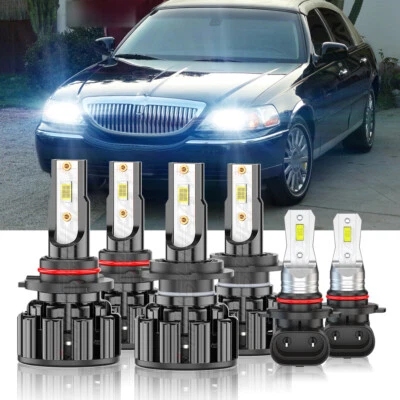 Para Lincoln Town Car 2003-2011 6x Kit de bombas de luz antiniebla de faros - Imagem 1 de 4