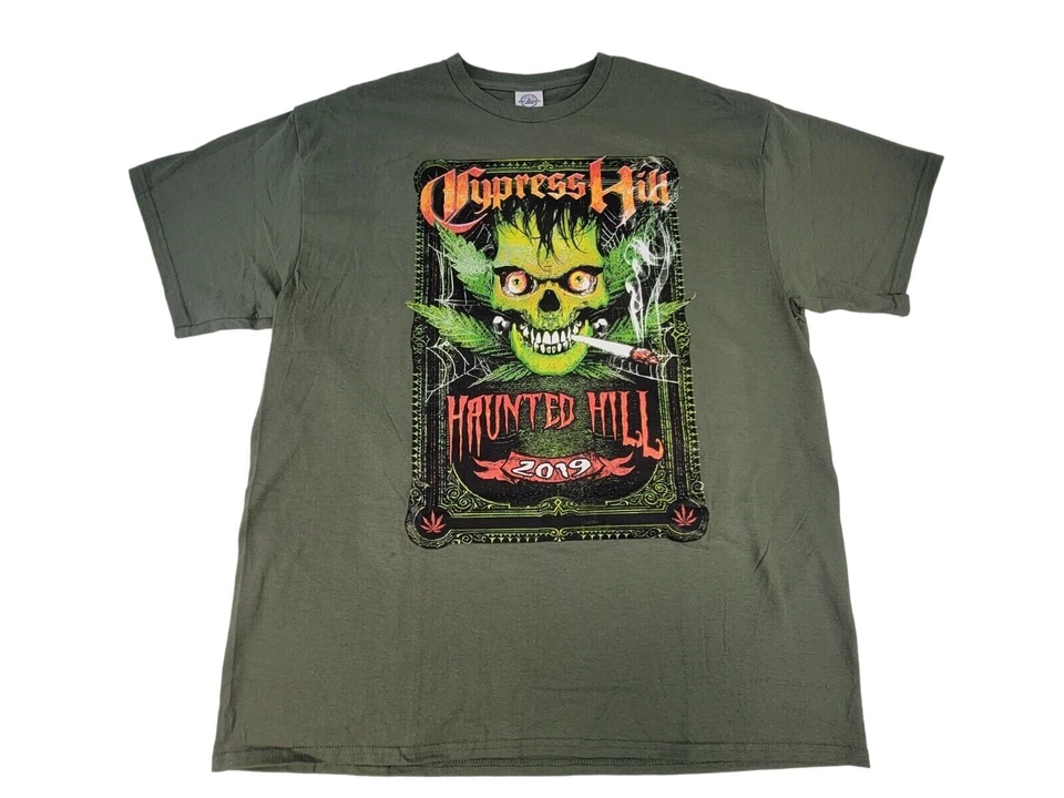 Nueva con etiquetas Camisa Cypress Hill Para Hombres Grande Haunted Hill 2019 Original Halloween Rap Foto 1 de 1