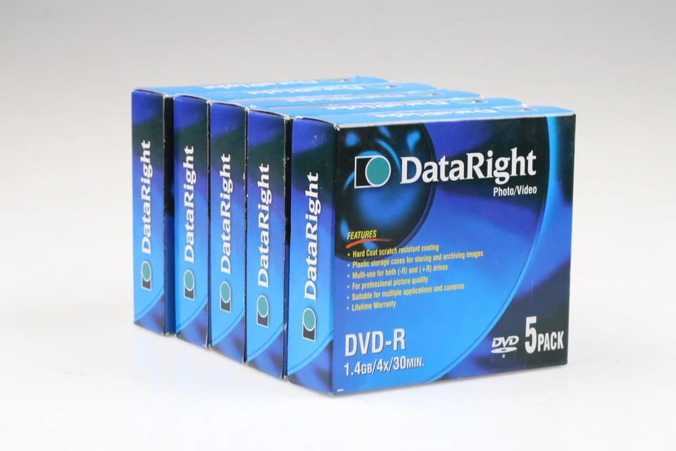 DataRight DVD-R 1,4GB 30min 5erPack - 5 Stück - Bild 1 von 3