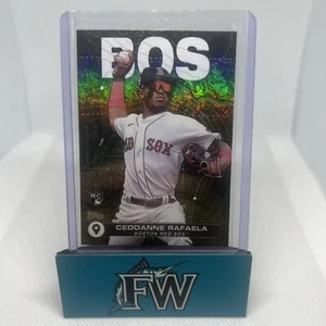 2024 Topps Serie 2 Ceddanne Rafaela #CTC-27 Inserto Ciudad a Ciudad RC Medias Rojas - Imagen 1 de 2