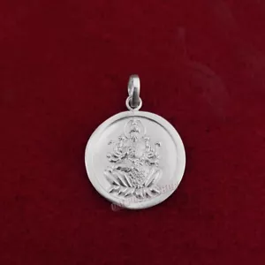 Mahalakshmi Pure Silver Pendant Ompoojashop - Picture 1 of 3
