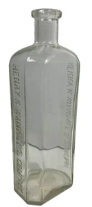Antique Henry K Wampole & Company Clear Glass Bottle 8.5” - Picture 1 of 5