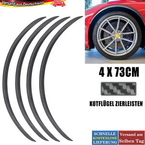 4 x Kotflügelverbreiterung Radlauf Verbreiterung Kotflügel Kohlefasermuster DE - Bild 1 von 10