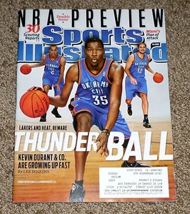 KEVIN DURANT Sports Illustrated Cover October 25, 2010 Oklahoma City Thunder MVP - Picture 1 of 2