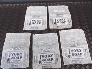 Lot of 5 Antique IVORY SOAP Label Proctor & Gamble Vintage Advertising Household - Picture 1 of 4
