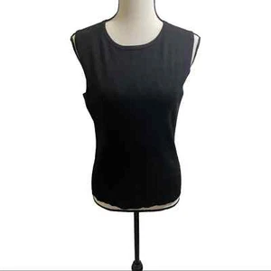 Judith Hart Seide und Viskose Bluse ärmellos gerippt Gr. Large Top. - Bild 1 von 6