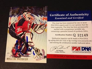 Martin Brodeur Devils 1993-94 Fleer Ultra Wave of the Future Signed Auto PSA/DNA - Picture 1 of 1