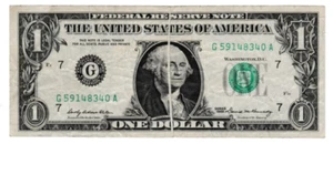 ERROR***1969-B $1.00 FEDERAL RESERVE NOTE VF***ERROR - Picture 1 of 2