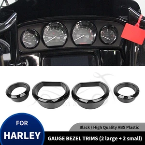 Anillo de ajuste de bisel calibre negro para Harley Street Electra Glide FLHTCU Ultra Limited - Imagen 1 de 14