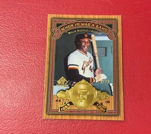 2006 SP Legendary Cuts When It Was A Game Willie McCovey #WG-WM Gold Foil /99 - Picture 1 of 2