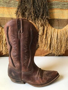 Botas de Vaquero Occidentales para Hombre Loblan Talla EU 42; EE. UU. 9 Cuero Marrón Modelo 1810 - Imagen 1 de 8