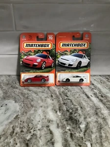 2023 Matchbox Porsche 911 GT3 Red & White - Lot / Set of 2 - Picture 1 of 1