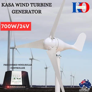 KASA 700W Wind Turbine Generator 3 Blade Digital Hybrid Wind Sun Controller - Picture 1 of 11