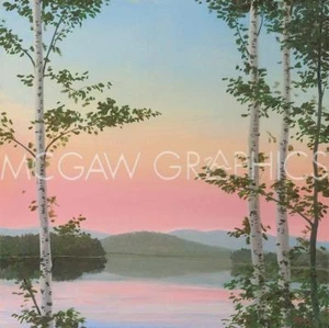 Impresión artística Cooper Sunset Birches Elissa Gore 20x20 - Imagen 1 de 1