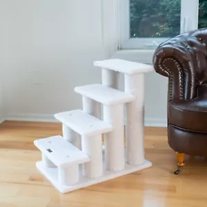 Armarkat 4 Steps Ramp For Dogs, Cats, real wood Cat Step Stairs ramp,B4001 - Picture 1 of 10