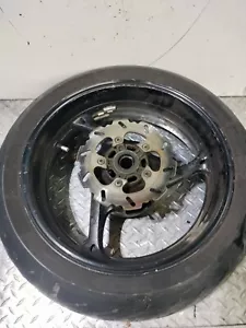 2008 2009 SUZUKI GSXR 600 GSXR 750 OEM REAR WHEEL STRAIGHT!! (SMALL BEND IN LIP) - Picture 1 of 11